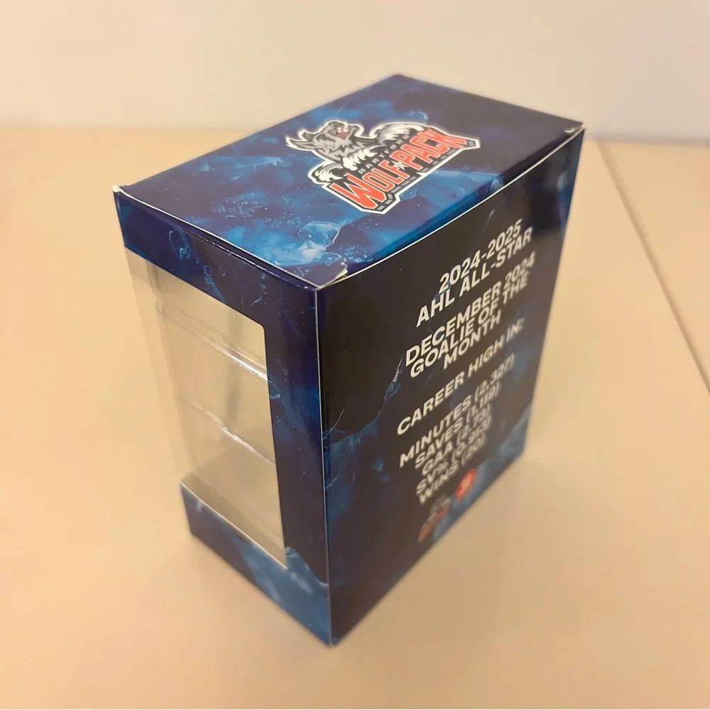 2026 HARTFORD WOLF PACK DYLAN GARAND MINI VINYL FIGURINE FIGURE GIVEAWAY NIB - Picture 5 of 6